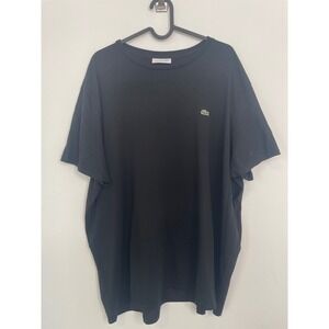 Lacoste T-Shirt Regular Fit Pima Cotton Black 3XL